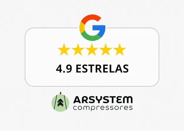Arsystem Compressores avaliada com 4,9 estrelas no Google