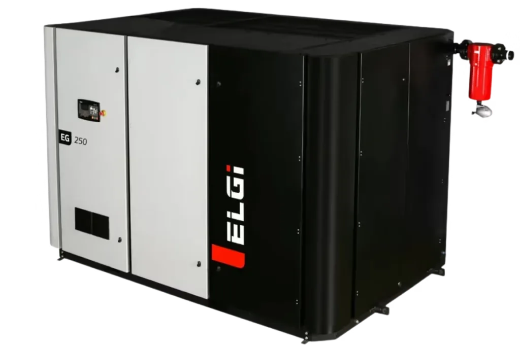Compressor ELGi EG 200 ou EG 250 com recuperação de calor opcional