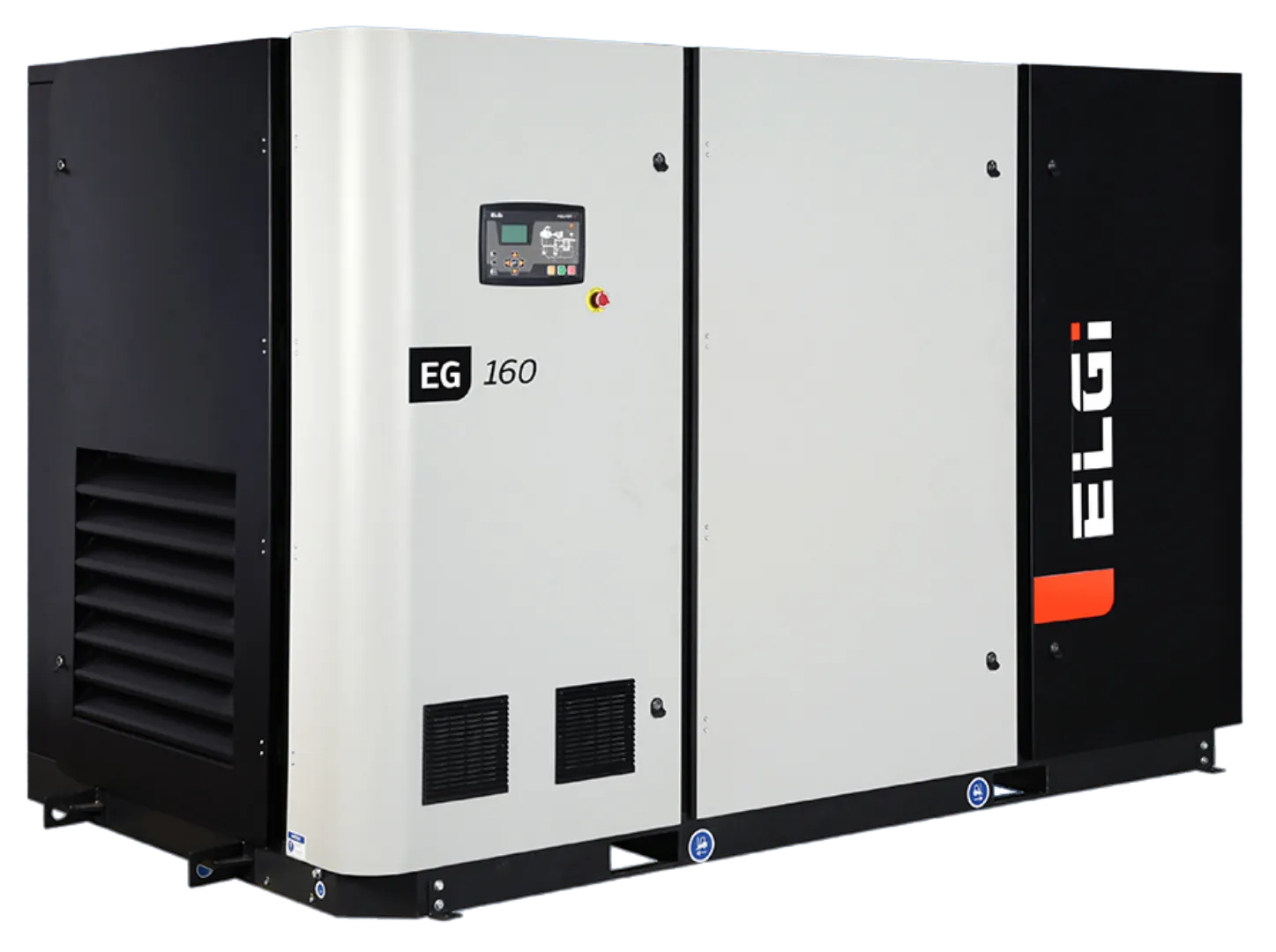 Compressor de parafuso lubrificado ELGi Série EG de 90 a 160 kW