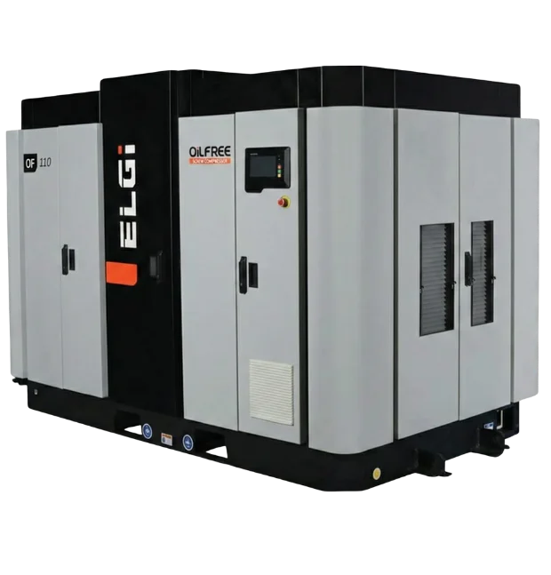 Compressor de parafuso isento de óleo ELGi Série OF de 45 a 450 kW